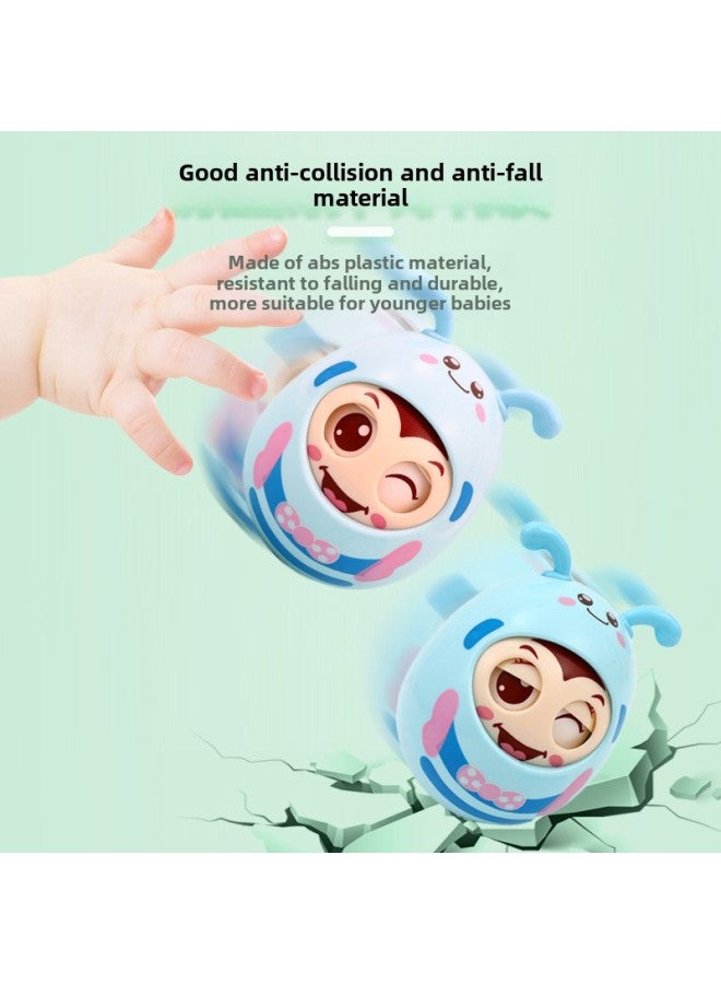 Tumbler Baby Toys 0-1 Year Old Educational Early Education 3 To 6 Months 7 Baby 8 Children Can Bite Molars-Color:Boiled Tooth Glue Rattle 5-piece Set - Image 3