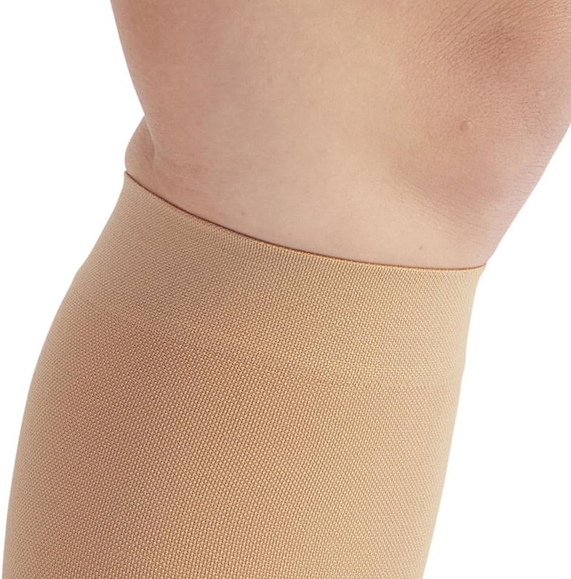 Ames Walker AW Style 200 Medical Support Closed Toe 2030 mmHg Firm Compression Knee High Stockings Beige Small - Image 3