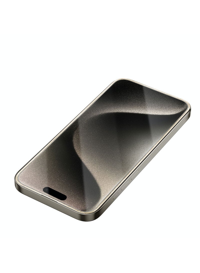 GREEN LION 3D Glitter Curved Screen Protector 9H Hardness No Bubbles Sensitive Touch Ultra Thin Shutterproof Protection  Anti Scratch Full Coverage - Titanium - Image 2