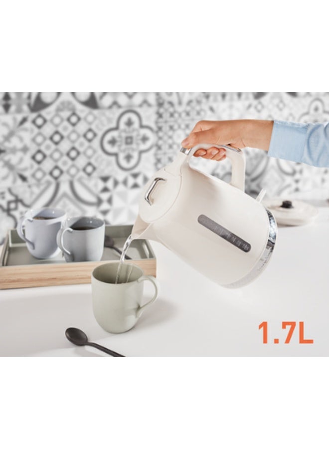 Moulinex BY320A27 Stainless Steel Electric Kettle 1.7 L 2400 W BY320 off white - Image 5