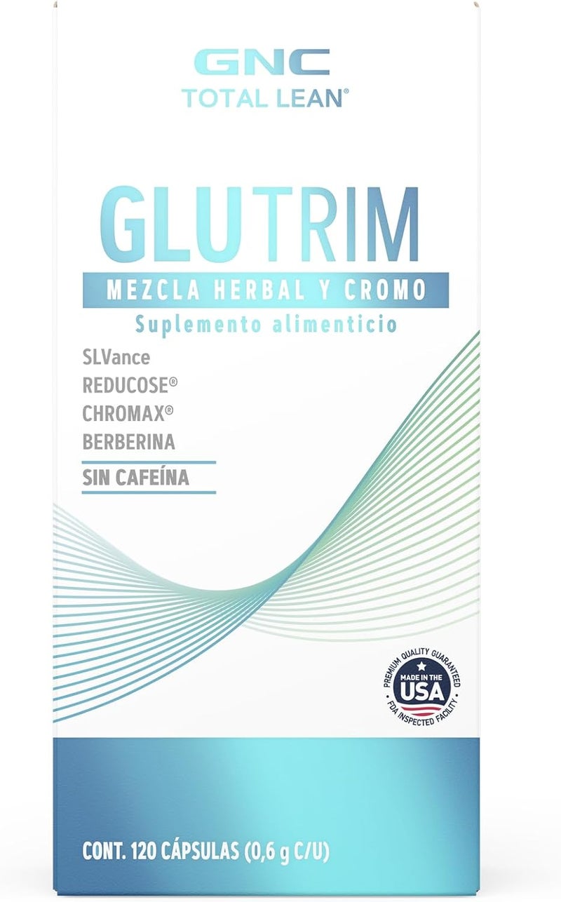 GNC Total Lean GlucaTrim 120 Capsules Caffeine Free 60 Servings - Image 2