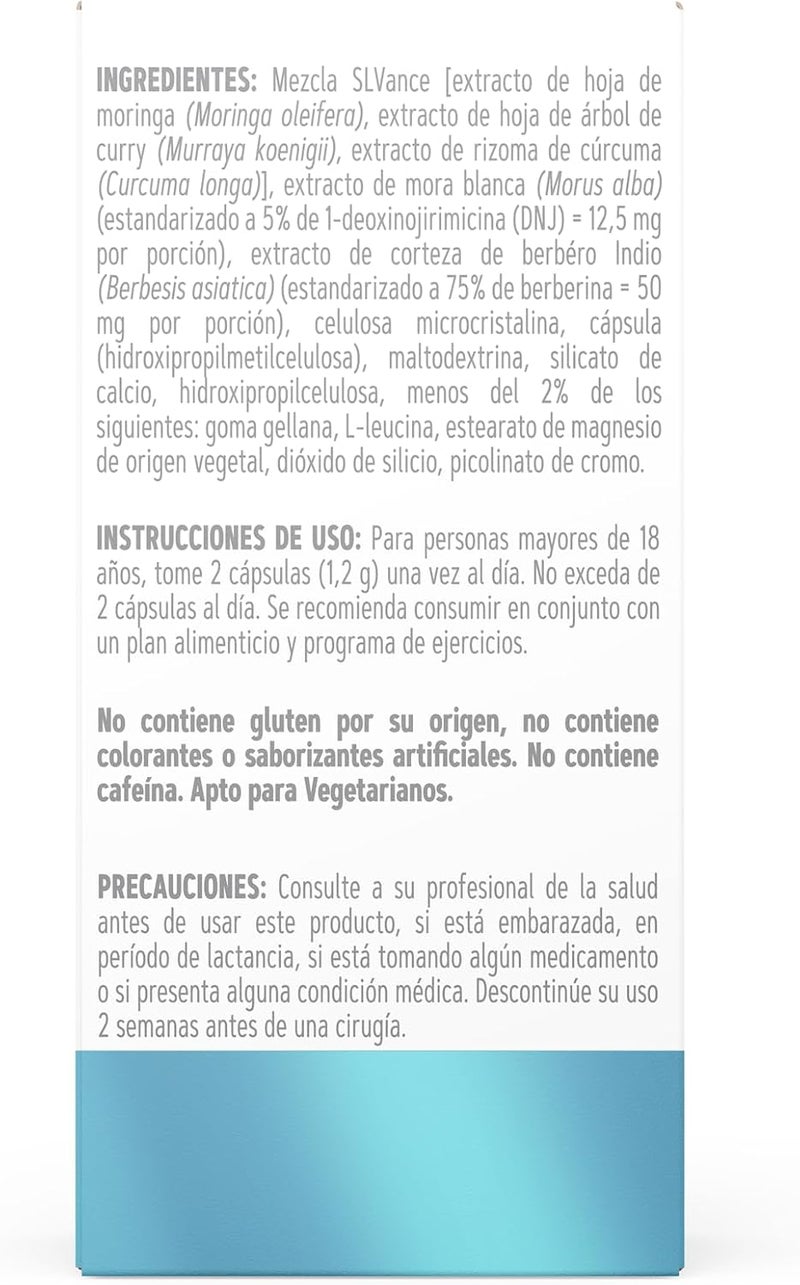 GNC Total Lean GlucaTrim 120 Capsules Caffeine Free 60 Servings - Image 3