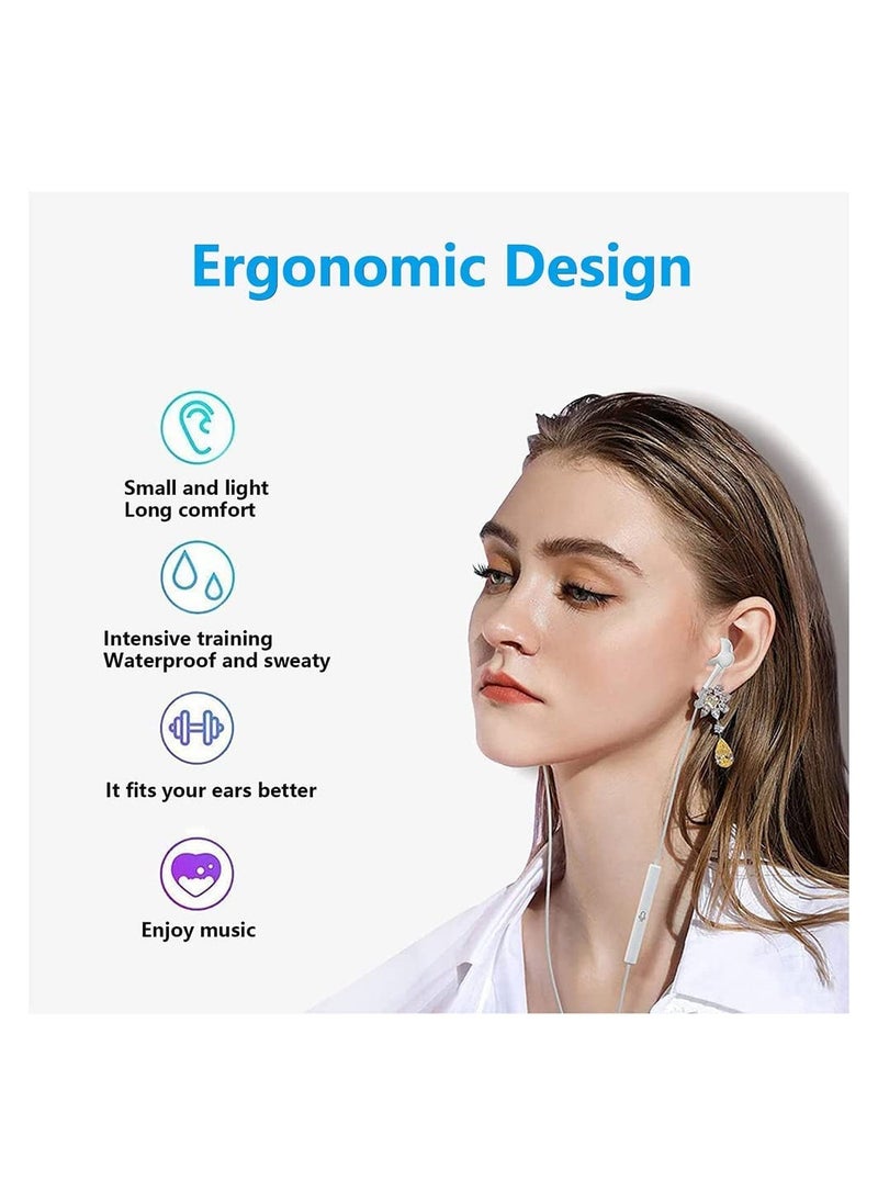 Lommyka - Earbuds Headphones With Lightning Connector Wired In-Ear Noise Canceling Isolating Earphone For IPhone 14/13/12/11/SE/X/XR/XS/8/7 (Built-in Microphone&Volume Control) - Image 1