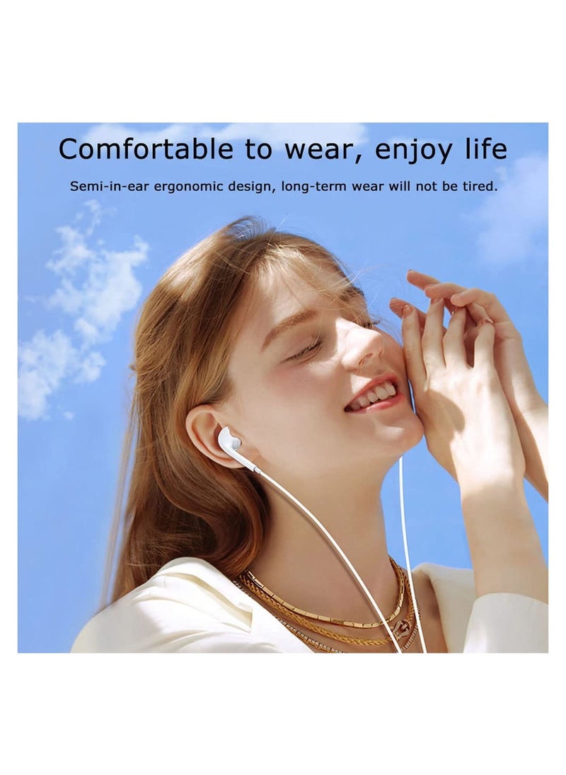 Lommyka - Earbuds Headphones With Lightning Connector Wired In-Ear Noise Canceling Isolating Earphone For IPhone 14/13/12/11/SE/X/XR/XS/8/7 (Built-in Microphone&Volume Control) - Image 1