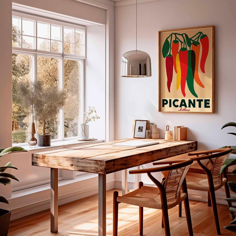 TNESSENTIAL Chili Peppers Poster, Vintage Kitchen Art Print - Image 3