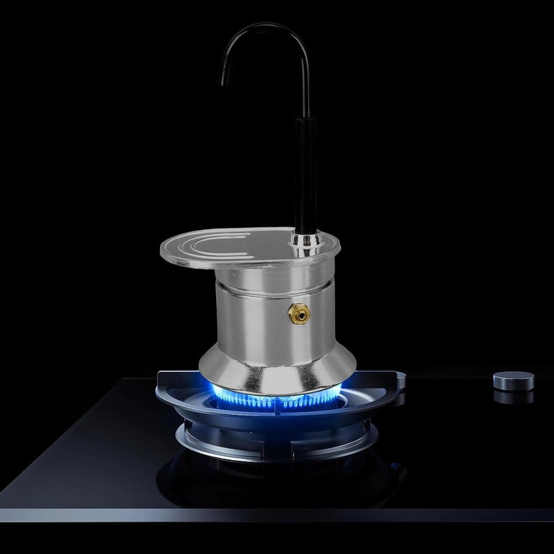 KERFORA 1 Cup Spout Mini Coffee Pot Lightweight Mini Coffee Maker for Camping PartiesHome Garden Kitchen Dining Bar Small Kitchen Appliances Coffee Tea Makers Percolators Moka Pots - Image 4