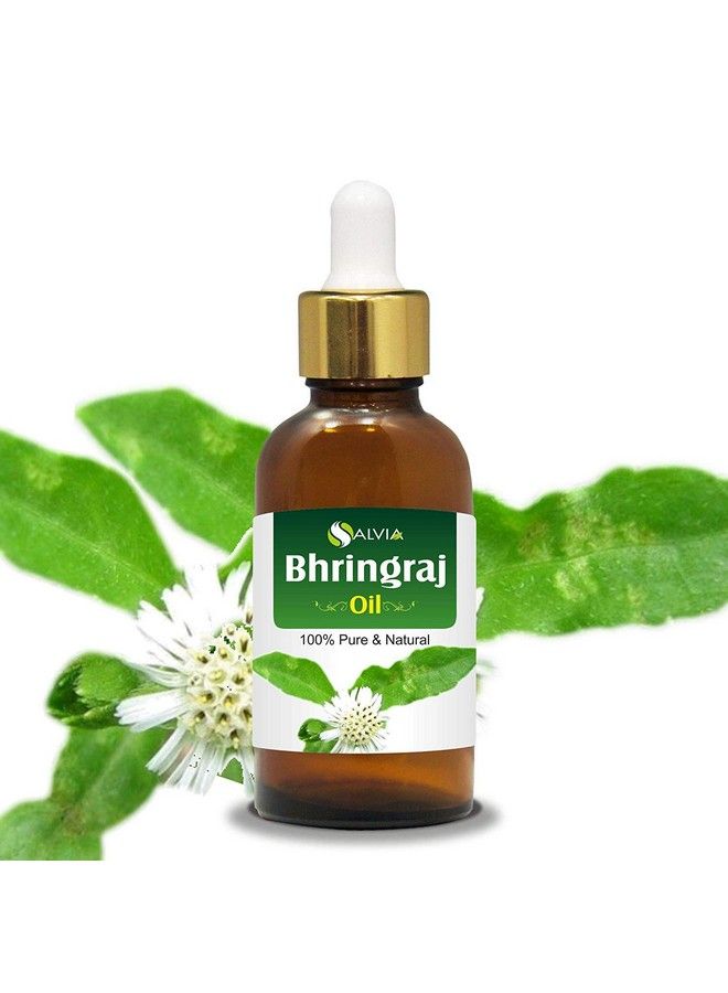 Salvia زيت بhedronجراج (Eclipta Alba) 100٪ نقي وطبيعي غير مخفف ومضغوط على البارد زيت ممتاز للاستخدام في العلاج بالعطور والعناية بالبشرة والشعر درجة علاجية 30 مل مع قطارة من سالفيا - Image 1