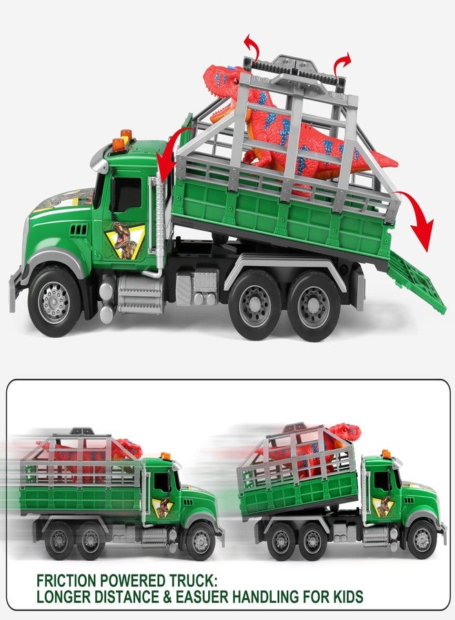 Dwi Dowellin Toy Truck Transport Cars Carrier with Dinosaur for Kids Toddlers,Birthday Gifts for Boy Toddler Child 3 4 5 6 Years Old - Image 2