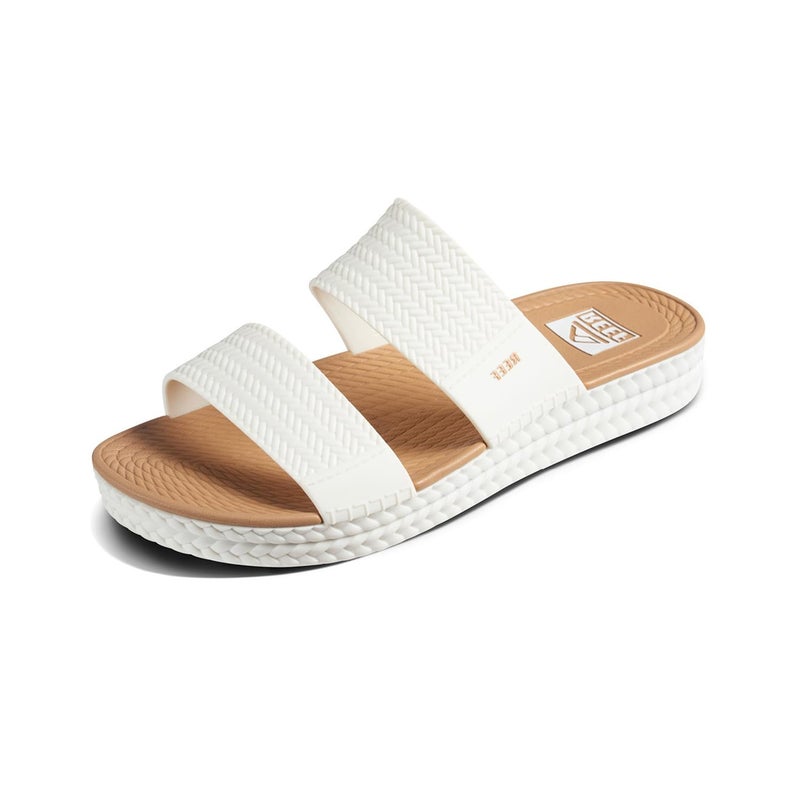 Reef Water Vista Slide Sandals - Women's, White/Tan 10 M - Image 1