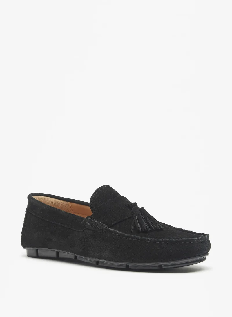 ال بي ال من شو اكسبرس Men Solid Slip-On Moccasins with Tassel Detail