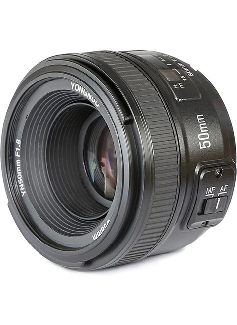 عدسة YONGNUO YN50mm F1.8N الأساسية القياسية ذات الفتحة الكبيرة والتركيز اليدوي التلقائي AF MF لكاميرات Nikon DSLR