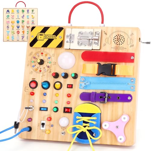 Hoarosall 23 in 1 Busy Board Montessori Toys for Toddler and 13 Year Old Boys and Girls - Image 1