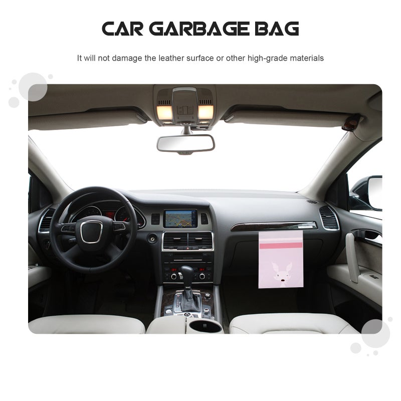 🚗 أكياس قمامة للسيارة بأشرطة لاصقة للاستخدام الواحد للسفر - Image 2