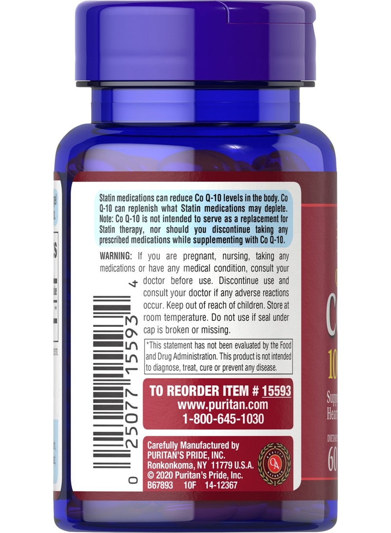 Puritan's Pride Q-SOR Co Q-10 100 mg - Image 3