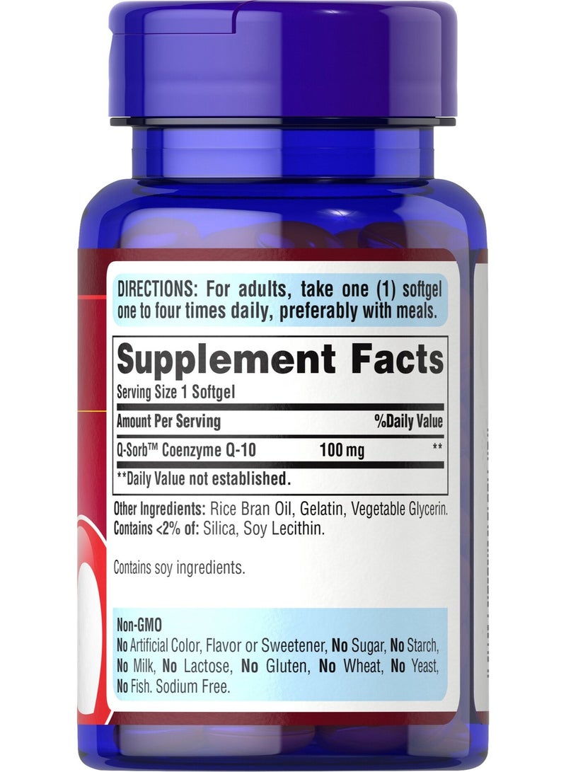 Puritan's Pride Q-SOR Co Q-10 100 mg - Image 2