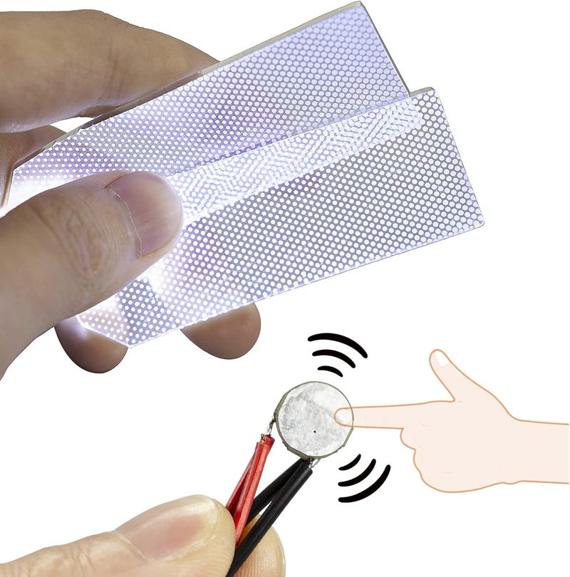 mlnyitus [ Touch Sensing ] Flexible Helmet led Light Decorations Lights Cosplay DIY kit RGB Superhero for Men Gifts - White Touch Light - Image 1