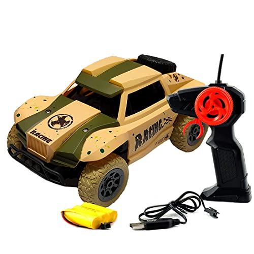 Wembley Remote Control Car Jeep Toy 1.20 Scale Absorbable System Built in High Strength Shock with Oversized Tires RC Car Grey - Image 1