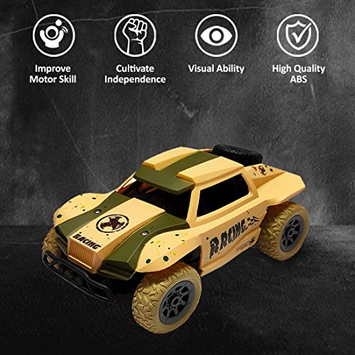 Wembley Remote Control Car Jeep Toy 1.20 Scale Absorbable System Built in High Strength Shock with Oversized Tires RC Car Grey - Image 5