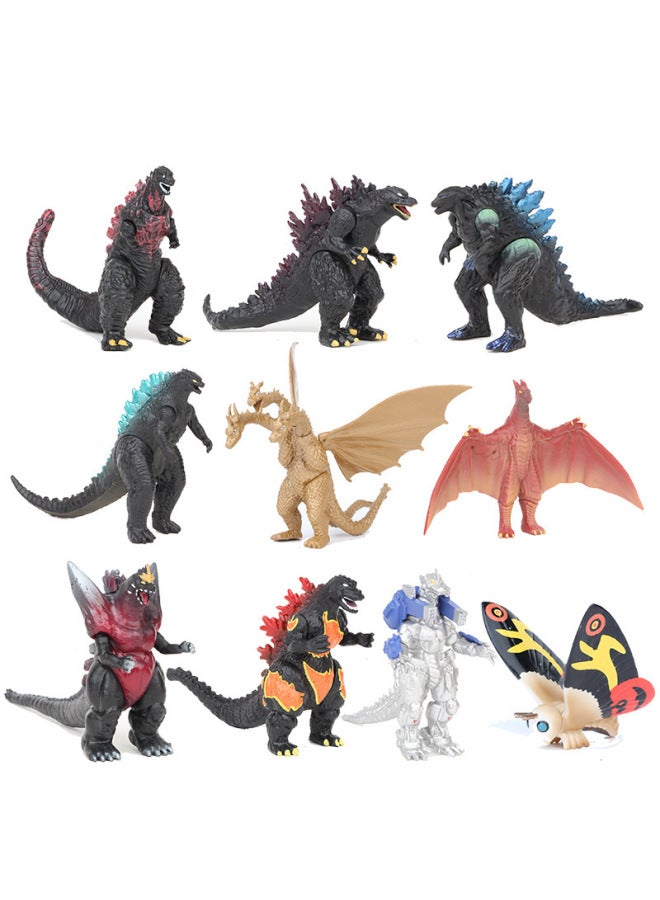 Godzilla Hand-made Model Ornaments 10 2 Generation War King Kong Mechanical Magic Lakidola Red Lotus-Color:10 2nd Generation Godzilla (about 3-6cm/220g)  - Image 1