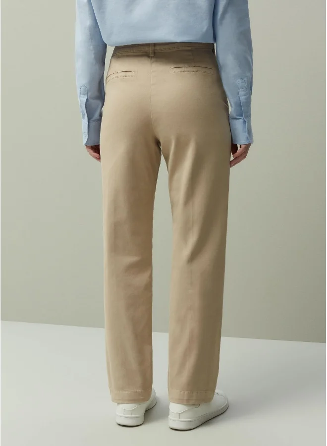 او في اس PIOMBO Stretch cotton chinos