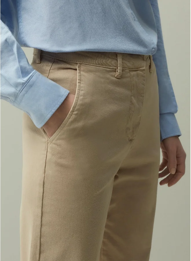 او في اس PIOMBO Stretch cotton chinos