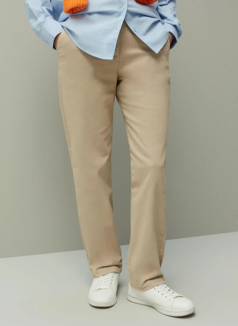 او في اس PIOMBO Stretch cotton chinos