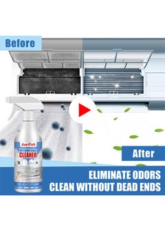 JUE-FISH Air Conditioner Foaming Cleaner, Multi-Purpose Removal Of Peculiar Smell Home Office Cleaner, No Washing Air Conditioner Foaming Coil Cleaner Spray, All-Purpose Household Bubble Cleaner, 60ML  - Image 5