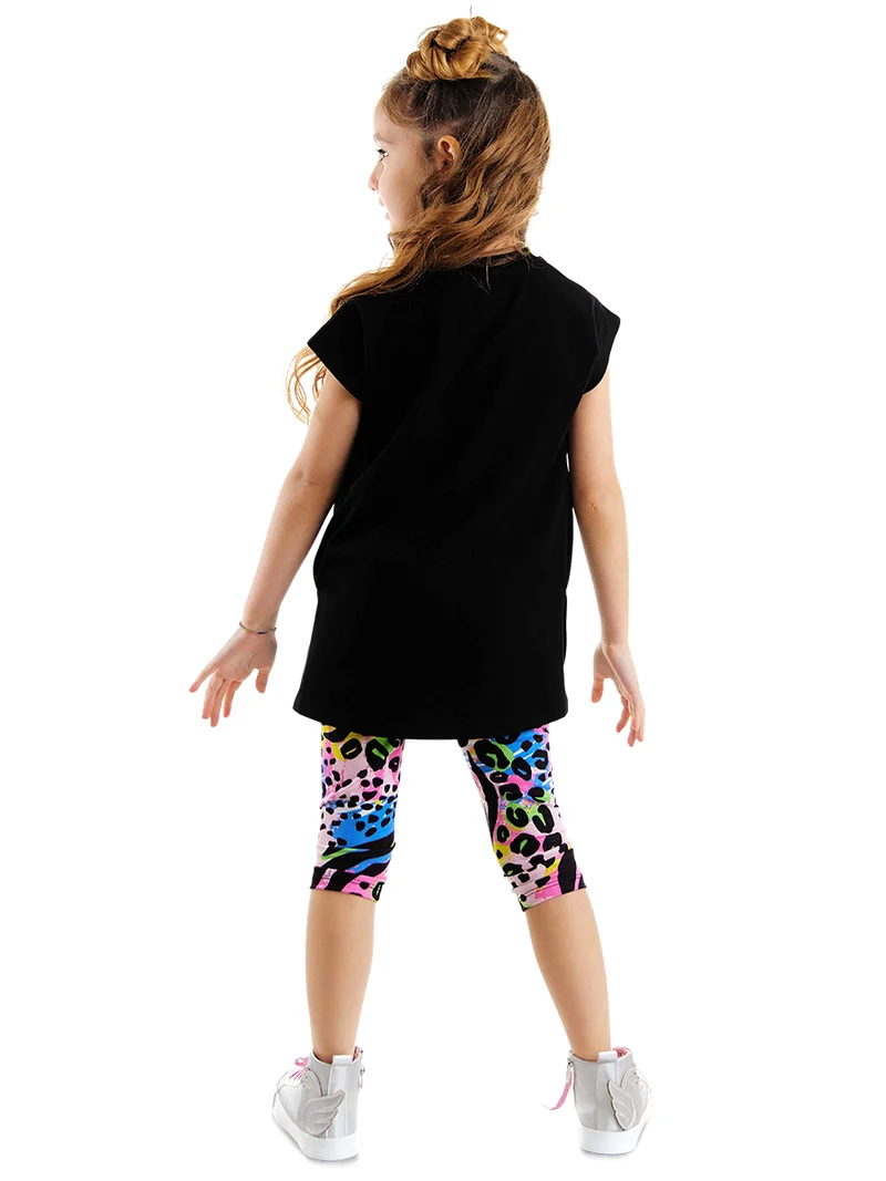 MSHB&G Good Vibes Girl T-shirt&Leggings Set