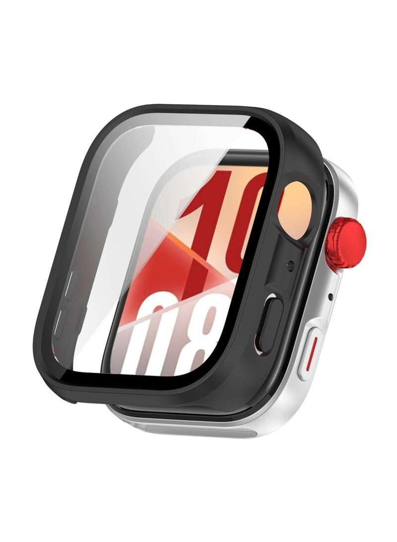 Case for Huawei Watch Fit 4 Case PC Case with Screen Protector for Huawei Watch Fit 4 Case(Black)