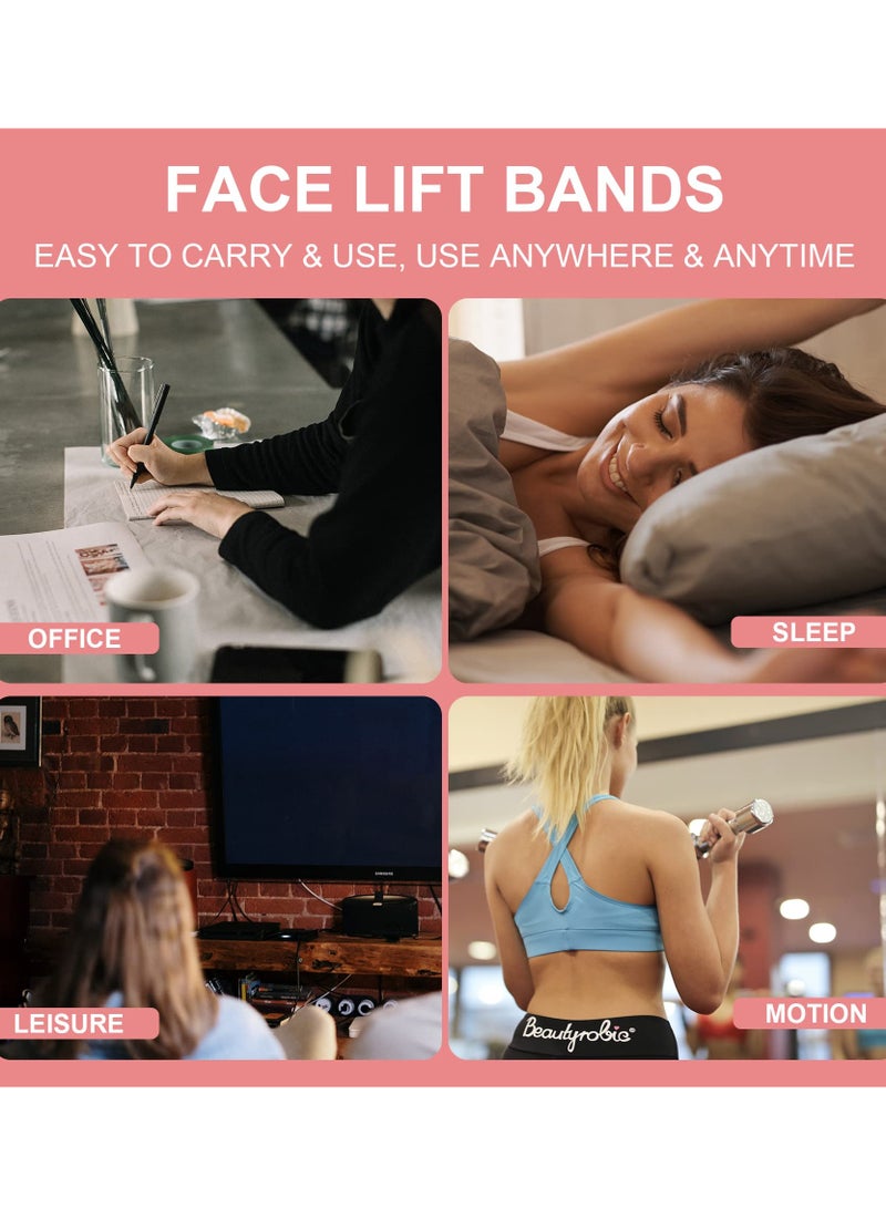 SYOSI Jawline Exerciser, Face Neck Jaw Toning Double Chin Reducer, Facial Blowing Exercisers Enhance Firming Lifting Jaw Facial V Shape Lines Define Your Jawline (2 Pack) (Pink-1) - Image 4