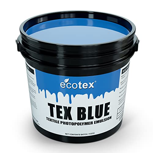 Screen Print Direct Ecotex® Tex-Blue Screen Printing Emulsion (Quart - 32oz.) Pre-Sensitized Photo Emulsion for Silk Screens and Fabric - For Screen Printing Plastisol Inks, Pure Photopolymer Screen Printing Supplies - Image 1