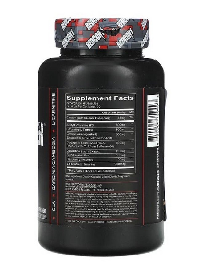 ريدكون ١ Silencer Non Stim Fat Burner 120 Capsules - Image 2
