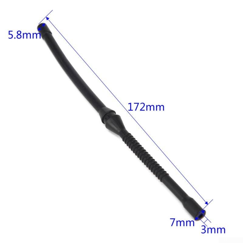 Black Fuel Line Hose Tube 2 Pack Compatible with Chainsaw Models 61 66 162 181 266 268 272 281 288 - Image 3