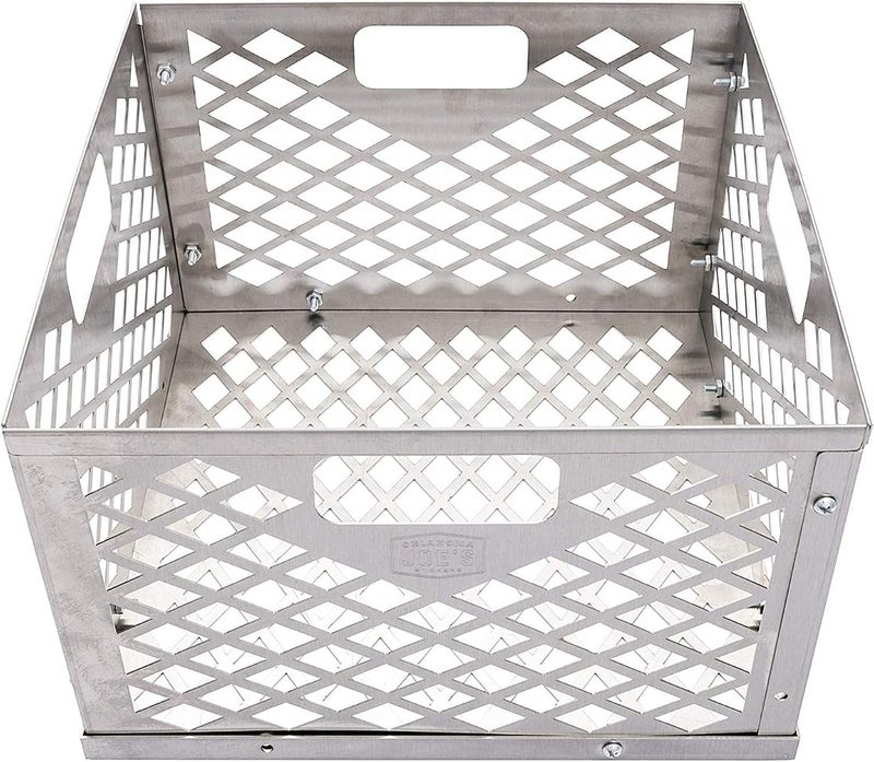 Oklahoma Joe's 5279338P04 Stainless Steel Offset Smoker Charcoal Firebox Basket, Silver - Image 2