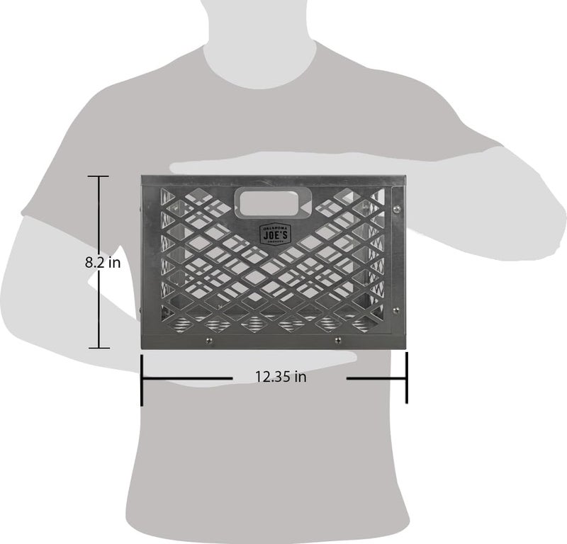 Oklahoma Joe's 5279338P04 Stainless Steel Offset Smoker Charcoal Firebox Basket, Silver - Image 3