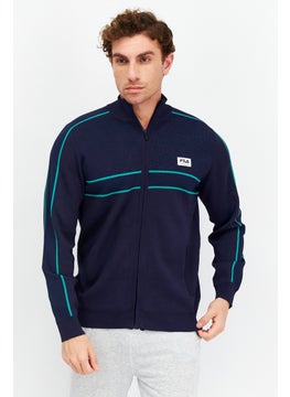 FILA Men Sportswear Fit Long Sleeves Outdoor Sweatshirt, Navy  - Image 1