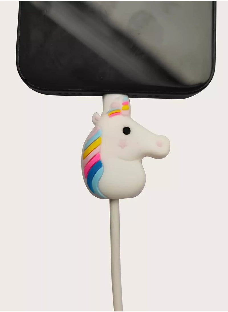 Generic Silicone Cartoon Unicorn Data Cable Protector  - Image 2