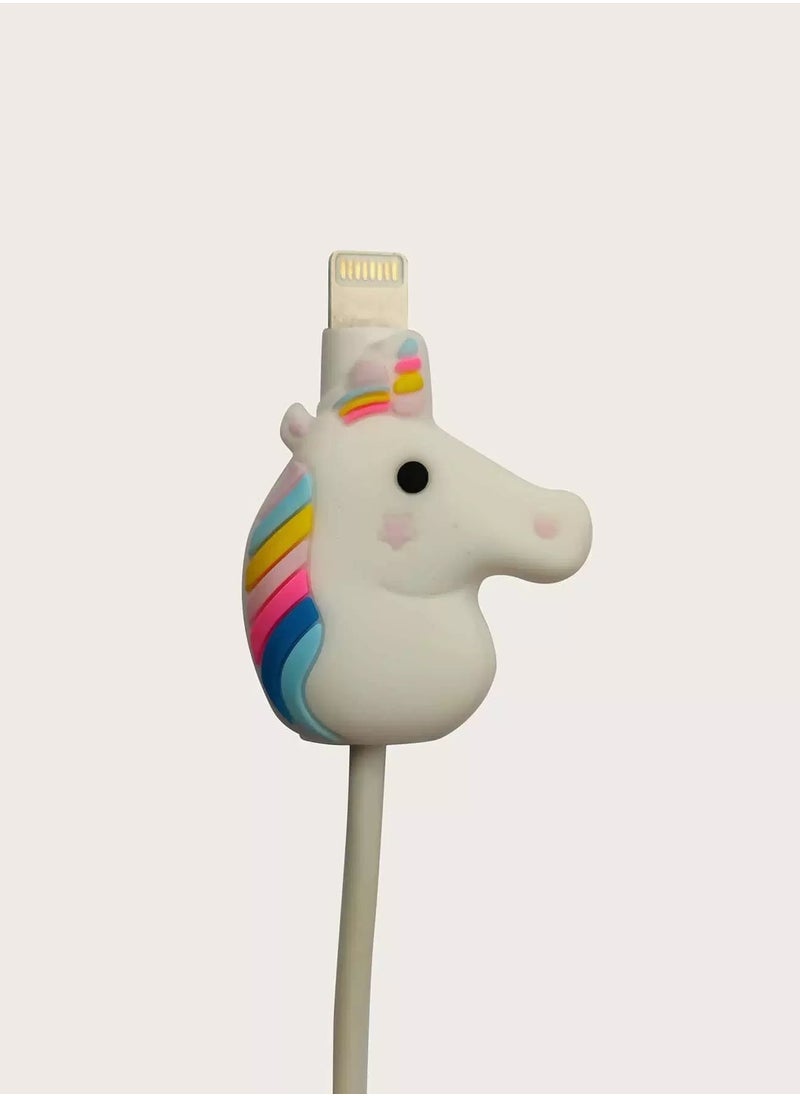 Generic Silicone Cartoon Unicorn Data Cable Protector  - Image 1