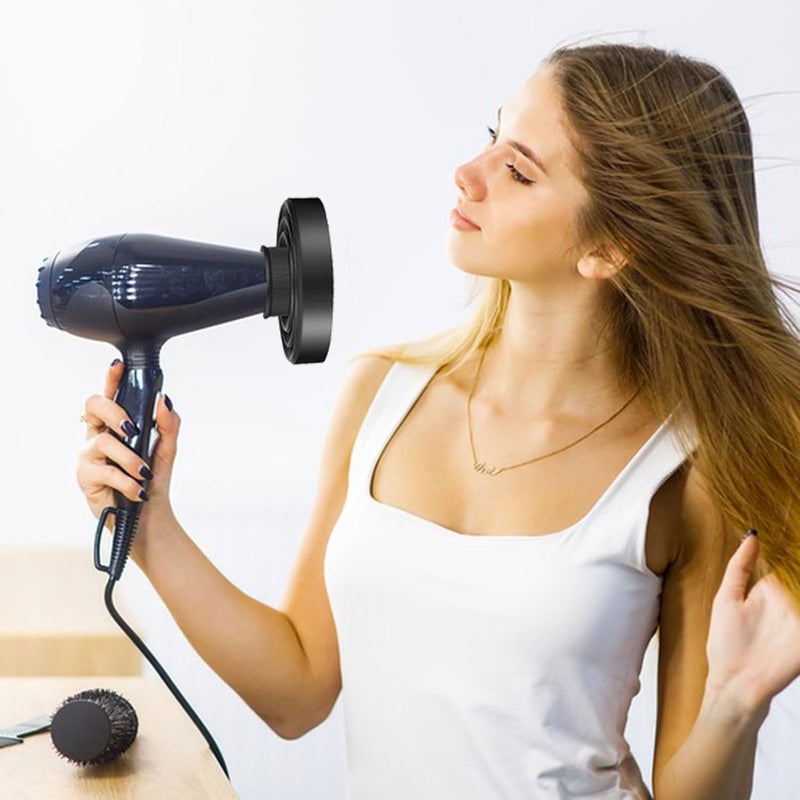 windforgecraft Diffuser Attachment for Hair Dryer - Hair Dryer Concentrator Attachment,Fast Dry Adjustable Concentrator, Frizz- Curls for Curly and Natural Wavy Hair Zalhin - Image 2