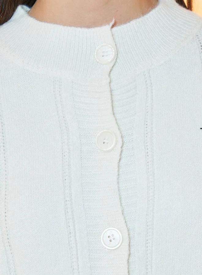 Take Two Solid Long Sleeves Front Button Cardigan