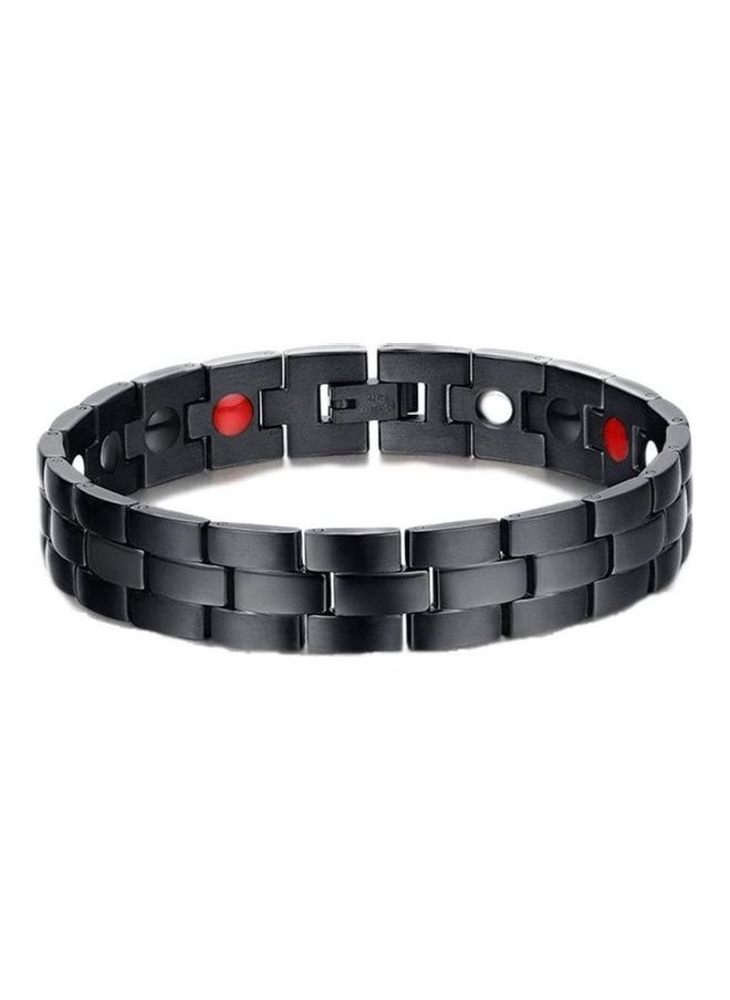 NIBEMINENT Medical Energy Stainless Steel Bracelet With Pure Germanium Stone  - Image 1