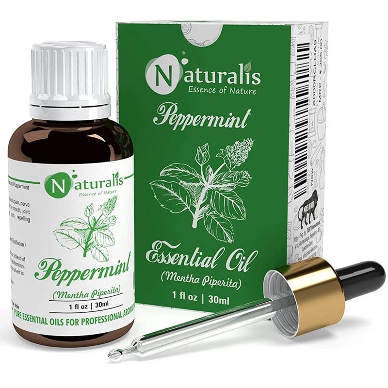 Naturalis Peppermint Essential Oil - Pure Therapeutic Grade Peppermint Oil For Hair, Skin Care, Steaming, Diffuser & Aromatherapy - Soothing Relief - 30Ml - Image 1