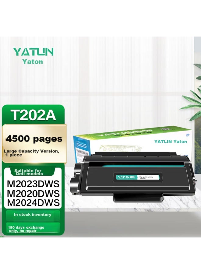 Yatun Compatible With Deli M2023dws Toner Cartridge, M2024dws Toner Cartridge, Deli T202 Toner Cartridge, T202a Toner Cartridge, Deli M2020dws Printer Toner Cartridge, T202a Toner Cartridge - Image 1