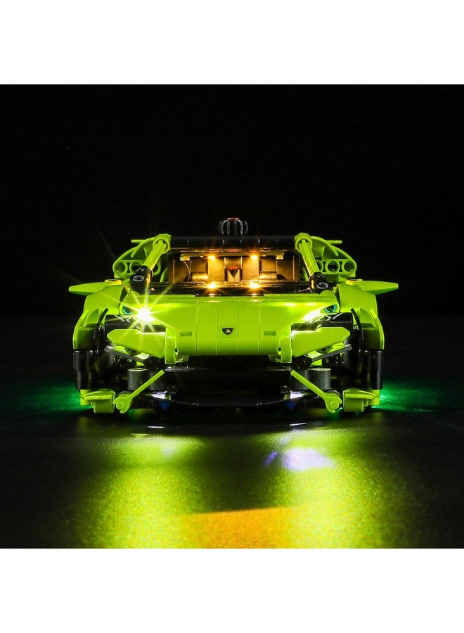BRIKSMAX BRIKSMAX Led Lighting Kit for Lamborghini Huracn Tecnica - Compatible with Lego Technic Car Building Set  - Image 2