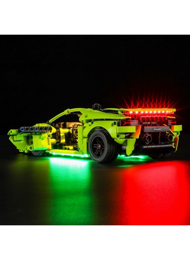 BRIKSMAX BRIKSMAX Led Lighting Kit for Lamborghini Huracn Tecnica - Compatible with Lego Technic Car Building Set  - Image 3