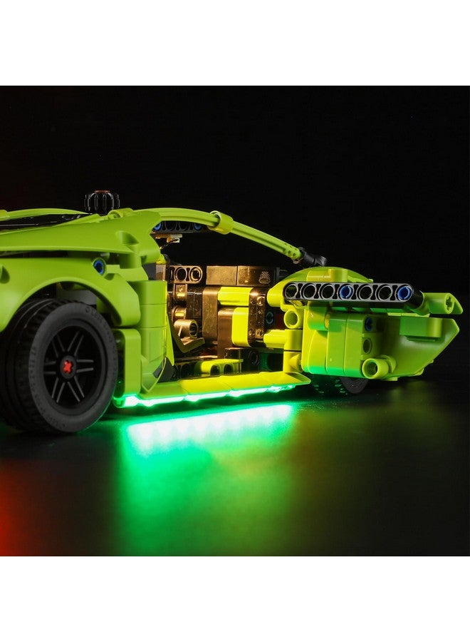 BRIKSMAX BRIKSMAX Led Lighting Kit for Lamborghini Huracn Tecnica - Compatible with Lego Technic Car Building Set  - Image 4