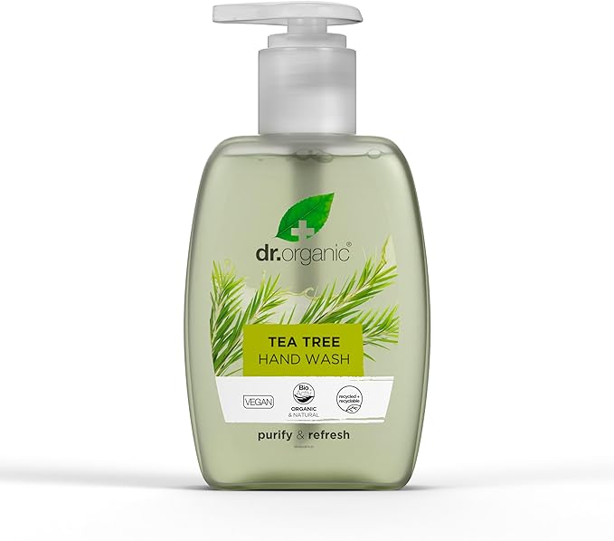 dr.organic Dr Organic Lavender Hand Wash Cleansing Natural Vegan CrueltyFree Paraben SLSFree Recycled Recyclable Organic 200ml Packaging may vary - Image 1