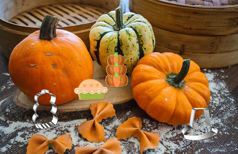Hying 6PCS Fall Thanksgiving Cookie Cutters Set for Kids Baking  Stainless Steel Harvest Pumpkin Holiday Cookie Cutters for Cooking Turkey Maple Leaf Biscuit Cutter for Thanksgiving Party Supplies - Image 4