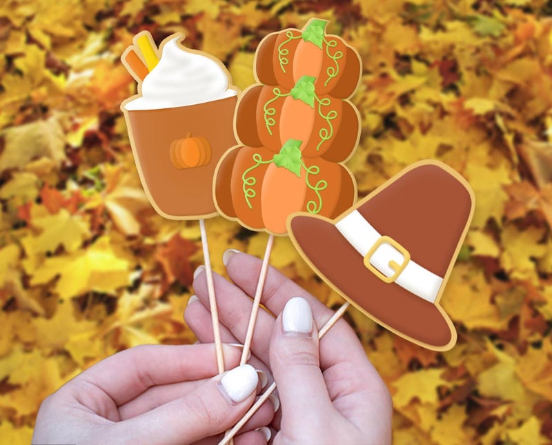 Hying 6PCS Fall Thanksgiving Cookie Cutters Set for Kids Baking  Stainless Steel Harvest Pumpkin Holiday Cookie Cutters for Cooking Turkey Maple Leaf Biscuit Cutter for Thanksgiving Party Supplies - Image 3