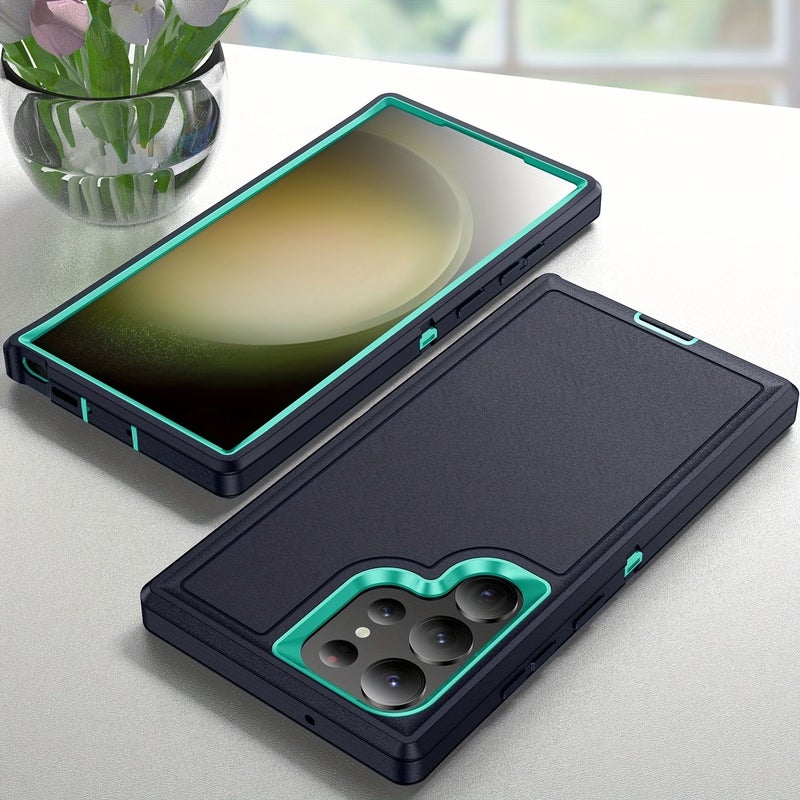 Phone Case Heavy Duty Shockproof Three In One Full Cover For Samsung Galaxy A26 5G Black - Image 1